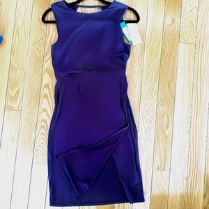 Elegant Purple Midi Dress